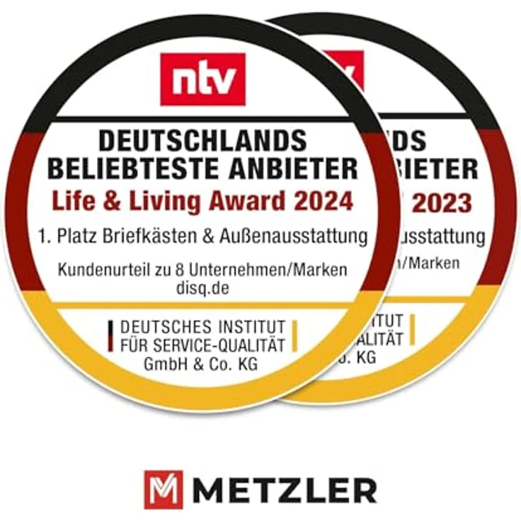 Metzler Briefkasten und Paketbox, Postbox XXL, Standbriefkasten modern, Rostfrei, Anthrazitgrau matt, Zylinderschloss - Modell Bispo – Bild 4