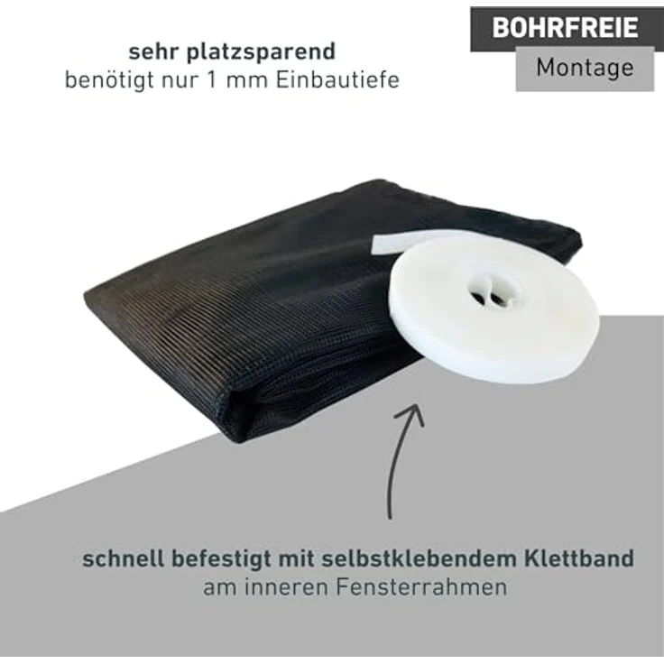 Windhager Moskitonetz für Dachfenster, Insektenschutzgitter mit Reißverschluss, BxH: 130x150 cm, strapazierfähiges Polyestergewebe, waschbar – Bild 5