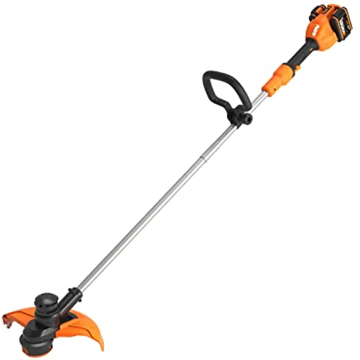 Worx PowerShare 20V Akku-Rasentrimmer WG183E, 33 cm, Li-Ionen, 40 V, 2 Ah, inkl. 2 Akkus, kabellos und leichtgewichtig