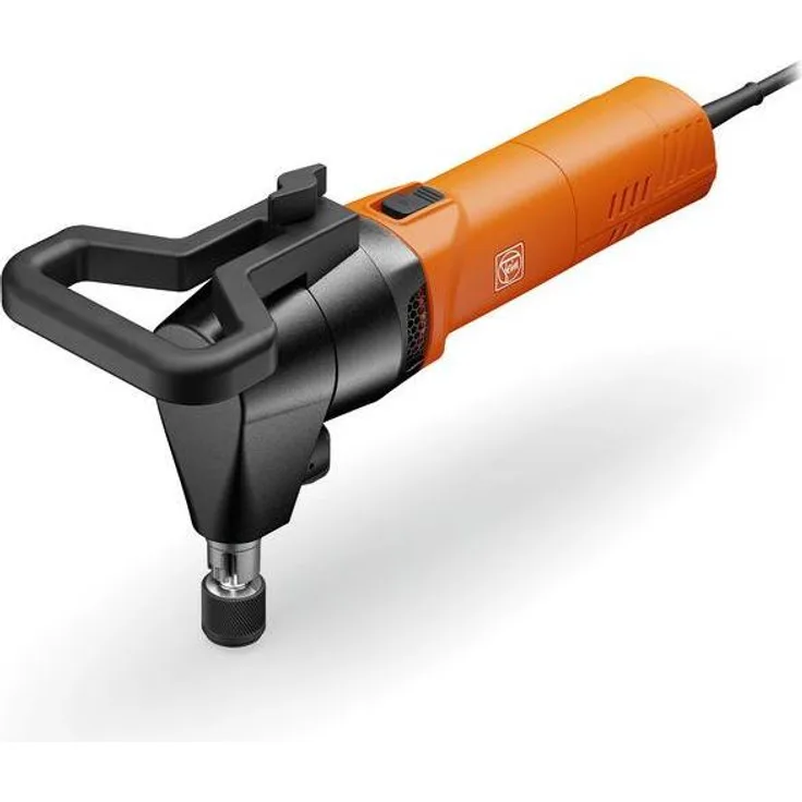 Fein Elektroblechschere Knabber, kompakte Blechschere für Trapezbleche bis 160 mm Sickentiefe, hoher Schneidgeschwindigkeit, QuickIN-Schnellwechselsystem