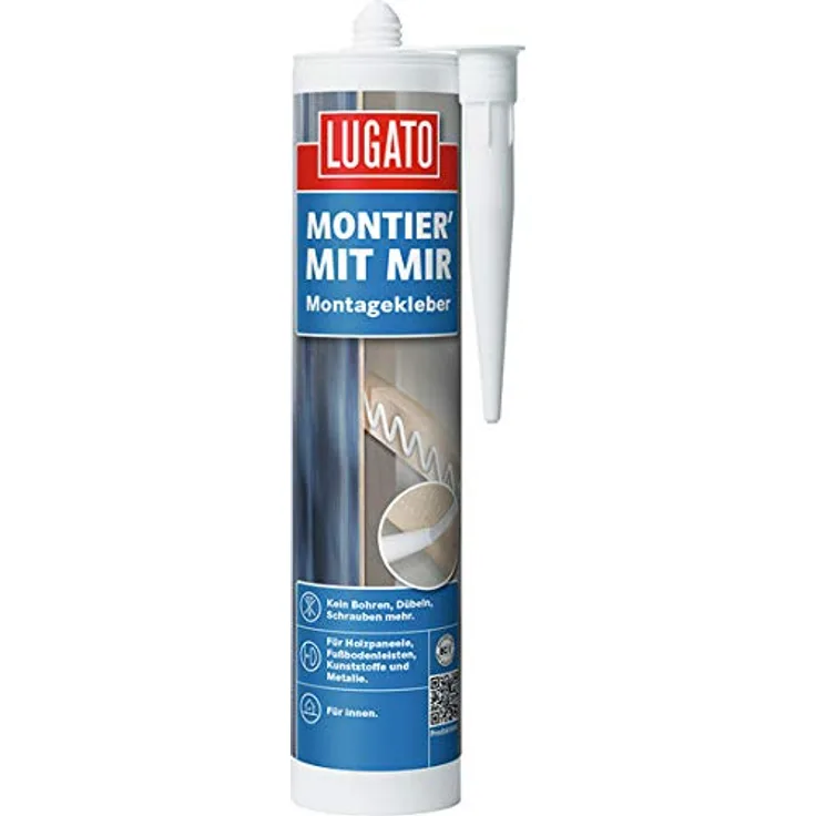 Lugato Montier mit mir 450 g - Kleber für Metall, Holz, Styropor und Kunststoff