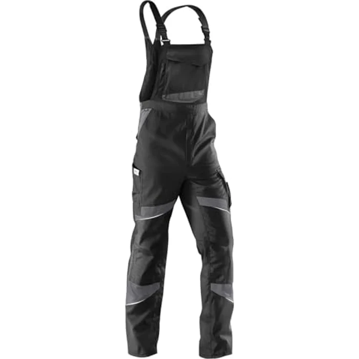 KÜBLER Activiq Latzhose, ergonomische Bewegungsführung, Schwarz/Anthrazit, Größe 118 – Bild 2