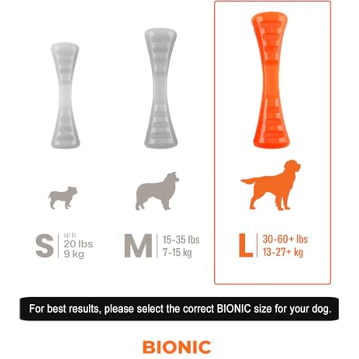 Bionic Urban Stick, extrem widerstandsfähiges Hundespielzeug, 26cm, robustes Spielzeug für Hunde zwischen 13-27+kg – Bild 2