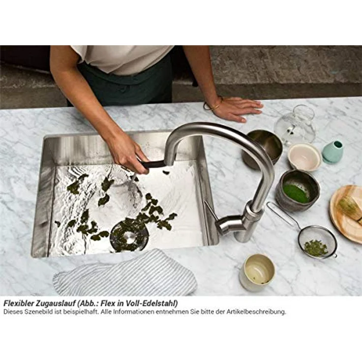 QUOOKER Flex Küchenarmatur, schwarz, mit COMBI Reservoir (7L) & CUBE, inklusive 7 Jahre Garantie – Bild 2