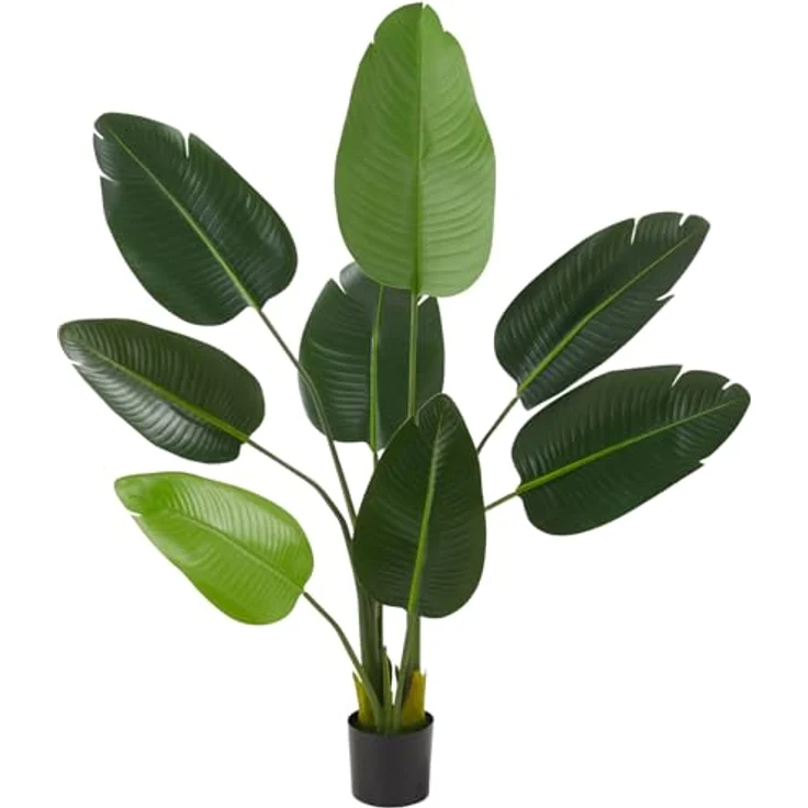 tectake Künstliche Paradiesvogelbaum Tropic, Höhe 120,00 cm, naturgetreue Optik, pflegeleicht – Bild 1