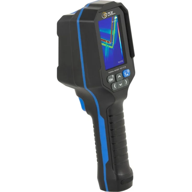 PCE Instruments PCE-TC 26, Wärmebildkamera für Temperaturmessungen von -10 °C bis 400 °C, 8 GB Speicher, 2,8 Zoll TFT-Farbdisplay