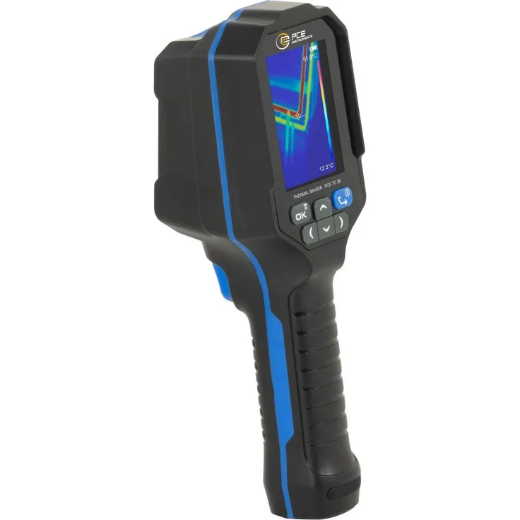 PCE Instruments PCE-TC 26, Wärmebildkamera für Temperaturmessungen von -10 °C bis 400 °C, 8 GB Speicher, 2,8 Zoll TFT-Farbdisplay