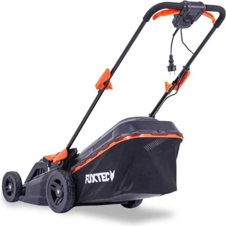 FUXTEC Elektro Rasenmäher mit Kabel FX-RME38-38cm mit 40L Grasfangkorb - nur 12kg - Schnitthöhe 20-70mm - 1600Watt & 220V – Bild 4