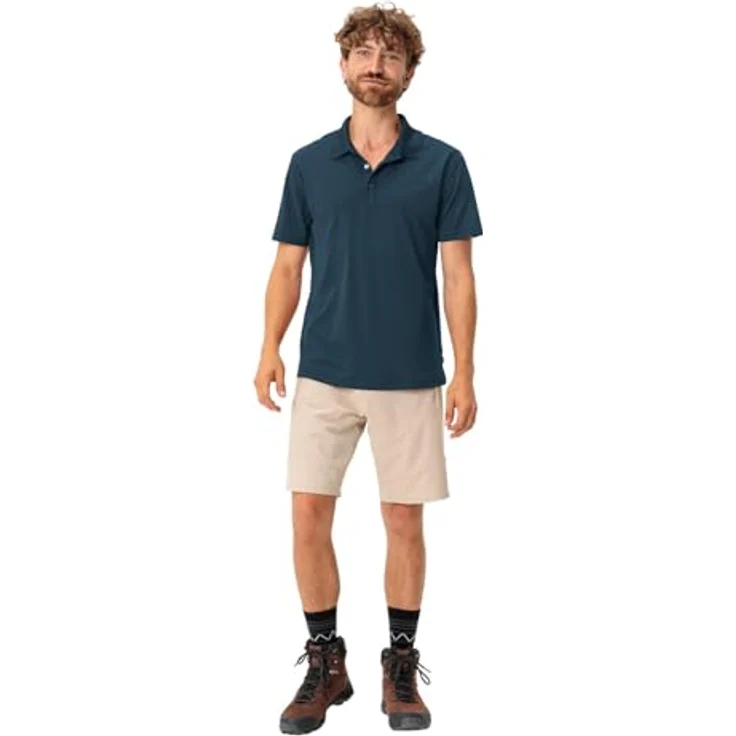 Vaude Essential Herren Shirt, Blau, atmungsaktiv, schnell trocknend, reguläre Passform, nachhaltig produziert – Bild 7