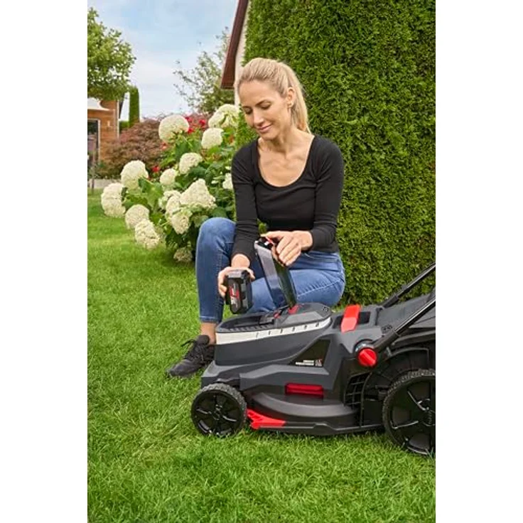 Al-Ko Akku-Rasenmäher 38.6 Li Comfort Set, 3-in-1 Funktion, 38 cm Schnittbreite, 40 l Fangsack, 2 x 4 Ah Akku und Doppel-Ladegerät – Bild 5