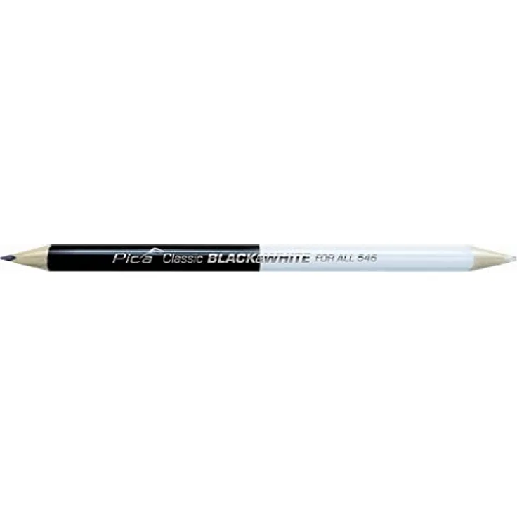 Pica A14711439P5462450 546/24-50 Markierstift Classic for All Black&White L.24cm 2B beids.gespitzt