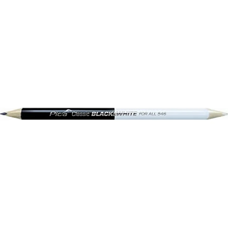 Pica A14711439P5462450 546/24-50 Markierstift Classic for All Black&White L.24cm 2B beids.gespitzt – Bild 1