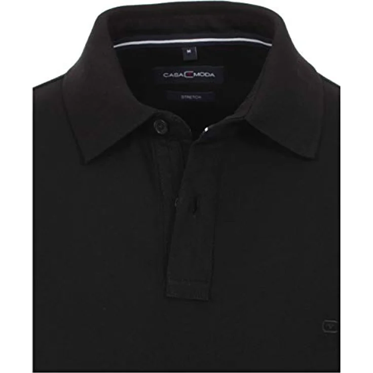 CASAMODA Poloshirt CASAMODA Polo-Shirt uni, bügelleicht, 95 % Baumwolle, 5 % Elasthan, Polo, Kurzarm, schlichtes Design – Bild 3