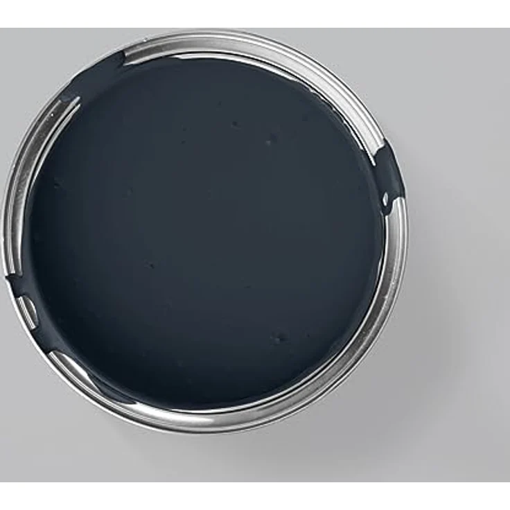 MissPompadour Wandfarbe Blau mit Tinte, abwaschbare Wandfarbe, hohe Deckkraft, 1 L, scheuerbeständig, wasserbasiert – Bild 2