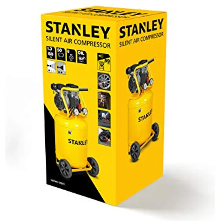Stanley Siltek Kompressor, vertikal, leise, 1,3 PS – Bild 6