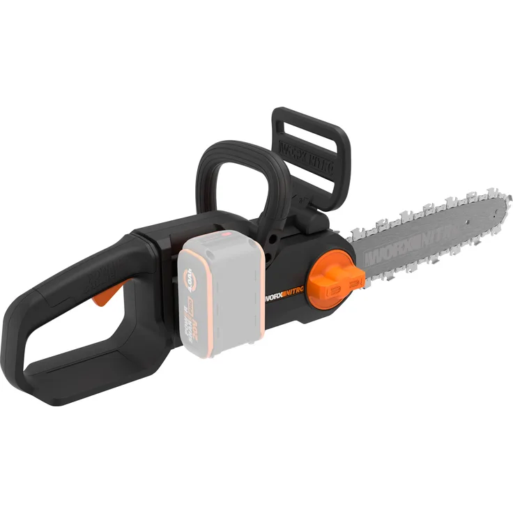 Worx Akku-Kettensäge WG350E.9 Nitro Profi, 30cm Schwertlänge, leistungsstarke Holzsäge, 10m/s