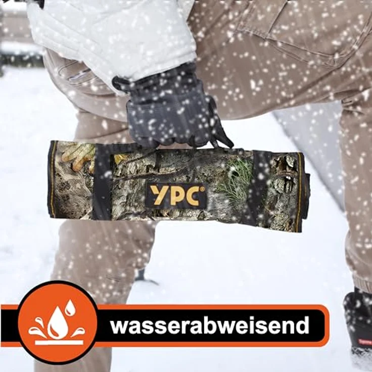 YPC VarioRoll XL, Werkzeugtasche rollbar 56x34cm mit 20 Steckfächern und 15 Schlaufen, wasserfestes Oxford 600D Polyester – Bild 3