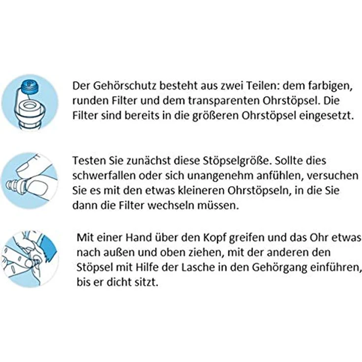 Ohropax Music - Gehörschutz Ohrstöpsel für Konzerte, Festival, Musik, Disco und Party, 1er Pack (1 x 30 g) – Bild 5