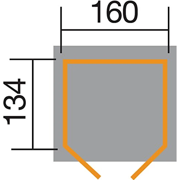 Weka Fahrradgarage / Mehrzweckbox 394 19 mm natur 175x140cm, platzsparende Aufhänge Möglichkeit für 3 Fahrräder, Doppeltür – Bild 2