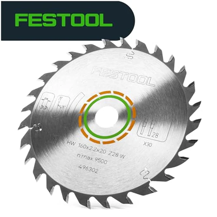Festool Universal Kreissägeblatt W28 160 x 2,2 x 20 mm 160 mm 28 Zähne ( 496302 ) TS TSC ATF AP – Bild 4