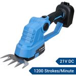 Drillpro Elektrische Heckenschere 21V 1.5Ah, 20 cm Klinge, 1200 Hübe/min, 6 mm Schnittdurchmesser, Ohne Akku
