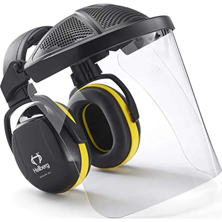 Hellberg Secure 2H PC Visier, Gehörschutz-Ohrschutz-Kombination mit klarem Polycarbonat-Visier und optimaler Belüftung – Bild 2
