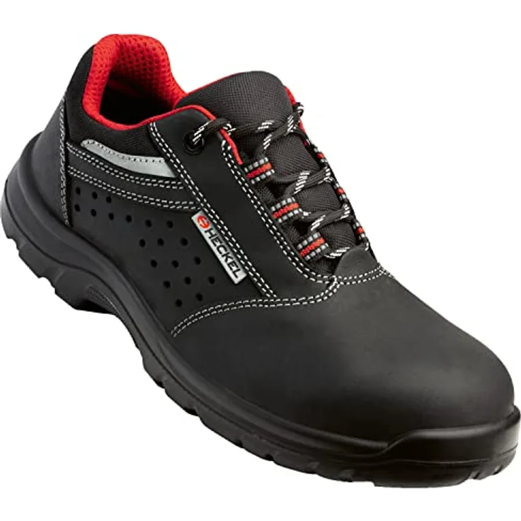 Uvex Sports FOCUS 2.0 Halbschuhe S1P 67723, Sicherheitsschuhe in schwarz, Weite 11, Gr. 43, ideal für Bau- und Leichtindustrie