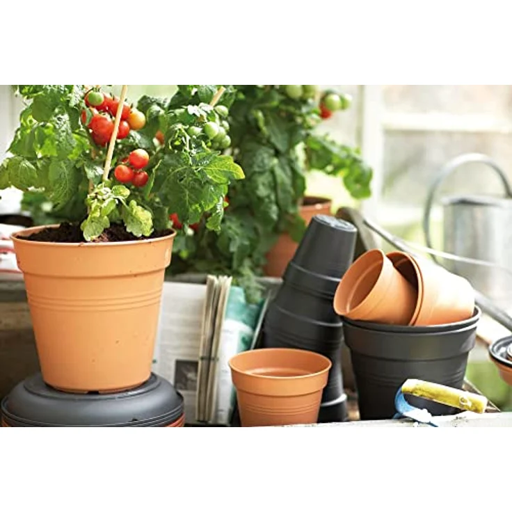 elho Green Basics Anzuchttopf 24 - Growpot für Züchten und Ernten - Ø 24.0 x H 22.1 cm - Braun/Mild Terra – Bild 5