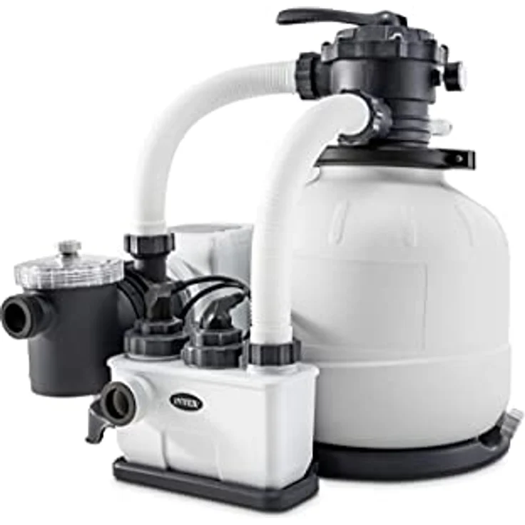 Intex 26676 Filterpumpe 7.900 l/h Salzwassersystem mit Chlorinator Sandfilteranlage – Bild 2