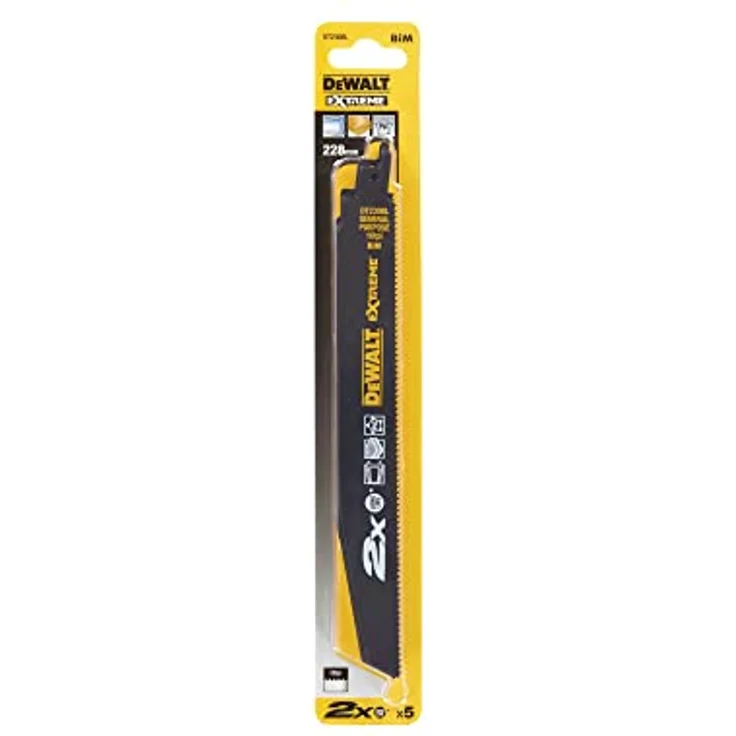 Dewalt DT2308L-QZ EXTREME Bimetall Säbelsägeblatt 228 (5 Stk.), Multi, 228 mm – Bild 5
