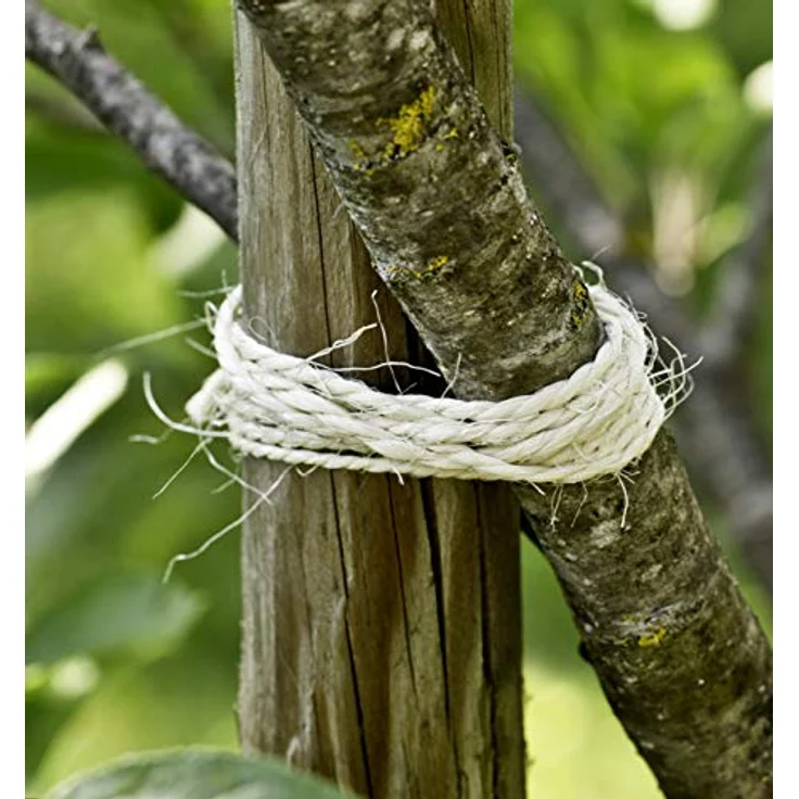 Windhager Sisal Garten-Kordel, wetterfeste Bindekordel für den Außenbereich, weiß, 150m x 2,5mm – Bild 2