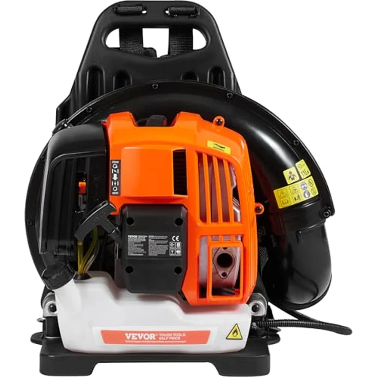 VEVOR Rucksack-Laubbläser, 52 CC 2-Takt-Benzin, 1,37 l Kraftstofftank, 480 CFM, 175 MPH, ideal für Rasenpflege und Laubreinigung – Bild 11