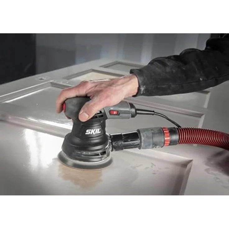 SKIL Kombischleifer 7422 AA, Exzenterschleifer mit 280 Watt, integrierter Bremsfunktion und Staubauffangsystem – Bild 5