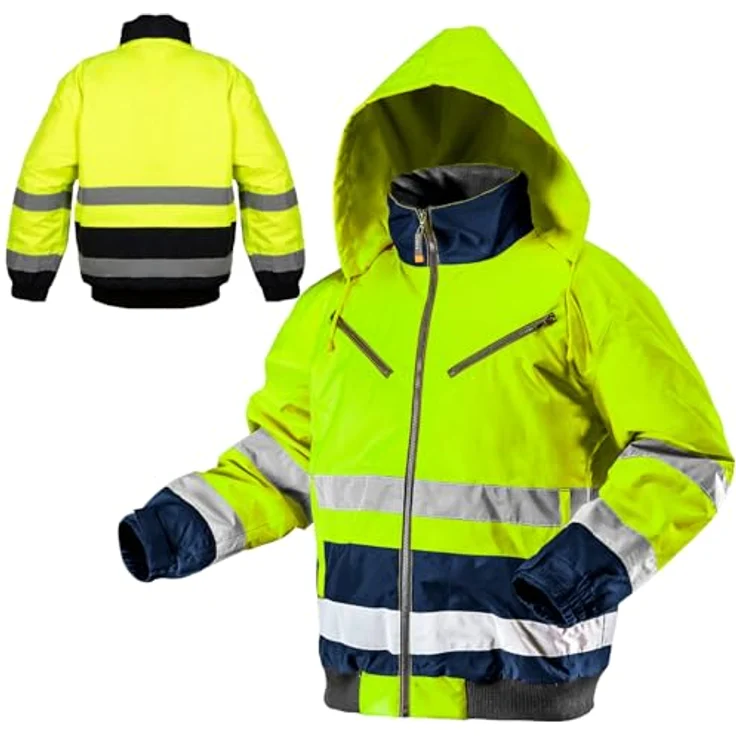 Thermo Warnschutzjacke EN 20471 L neongelb – Bild 2
