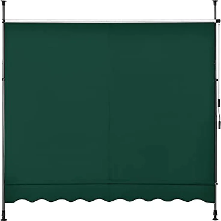 Pro.tec - Klemmmarkise 150x120x200-300cm ohne Bohren Dunkelgrün – Bild 5