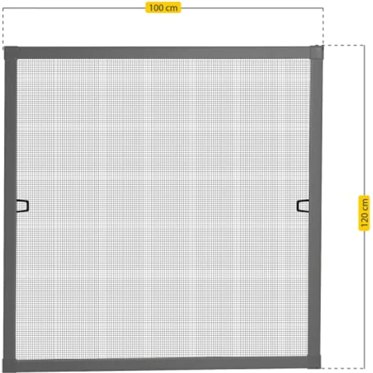 Schellenberg Insektenschutz Fenster PLUS 100 x 120 cm, anthrazit – Bild 7