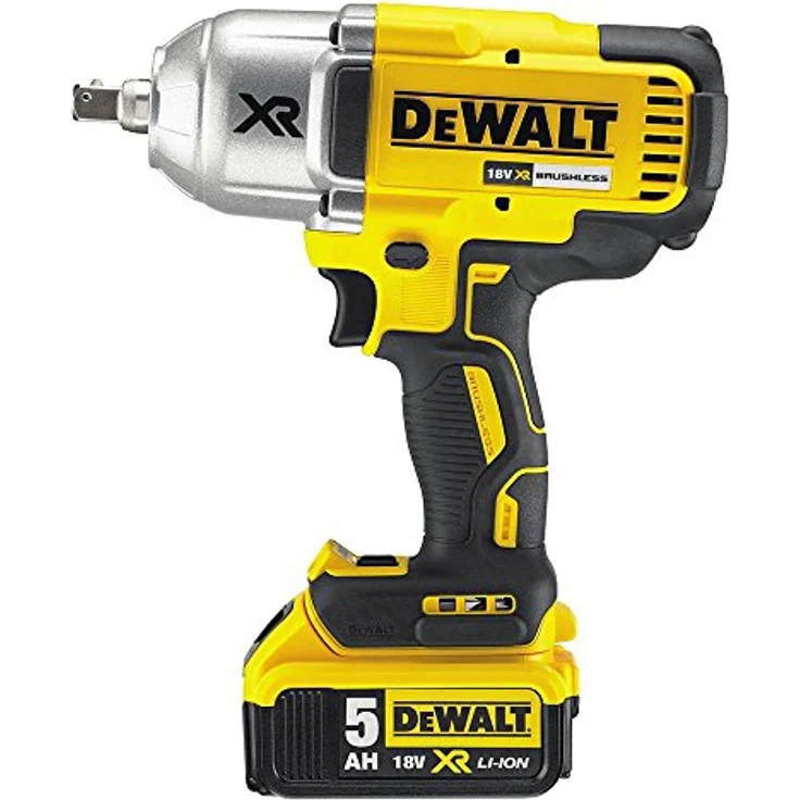DeWalt 18 V, 5,0 Ah Akku-Schlagschrauber (Drehmoment max. 950 Nm, 1-2 Zoll Außenvierkant-Aufnahem, integrierte LED-Leuchte, inkl. 2x Akkus, System-Schnellladegerät und TSTAK Box-II) DCF899P2 – Bild 3