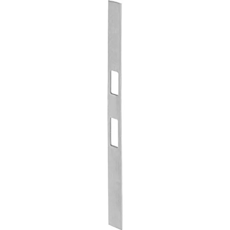 WILKA Schließblech 9353, flach für Falle und Riegel, Edelstahl 380 x 24 x 3 mm