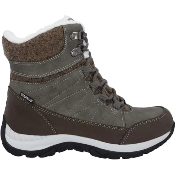 Hi-Tec Riva Mid Woman WP, Outdoor-Winterstiefel mit wasserabweisender Dri-Tec-Membran und Warmfutter, oliv, Gr. 40 – Bild 3