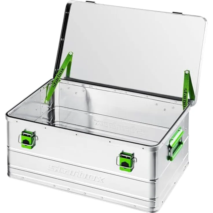 ALUTEC München Werkzeugbox ALUTEC Aluminiumbox Starbox 50 (585x390x270mm), 50 l, aus hochwertigem Aluminium, stoß- und formbeständig, spritzwassergeschützt – Bild 2