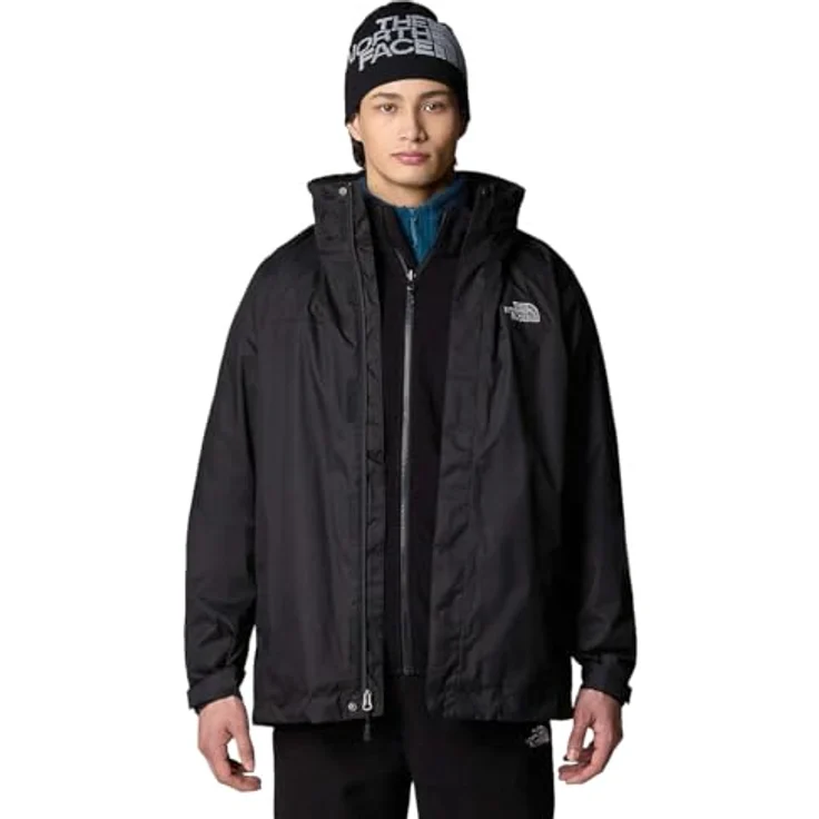 The North Face Doppeljacke M EVOLVE II TRICLIMATE JACKET TNF BLACK, atmungsaktiv, wasserdicht, HyVent Material, Polartec Fleece – Bild 2