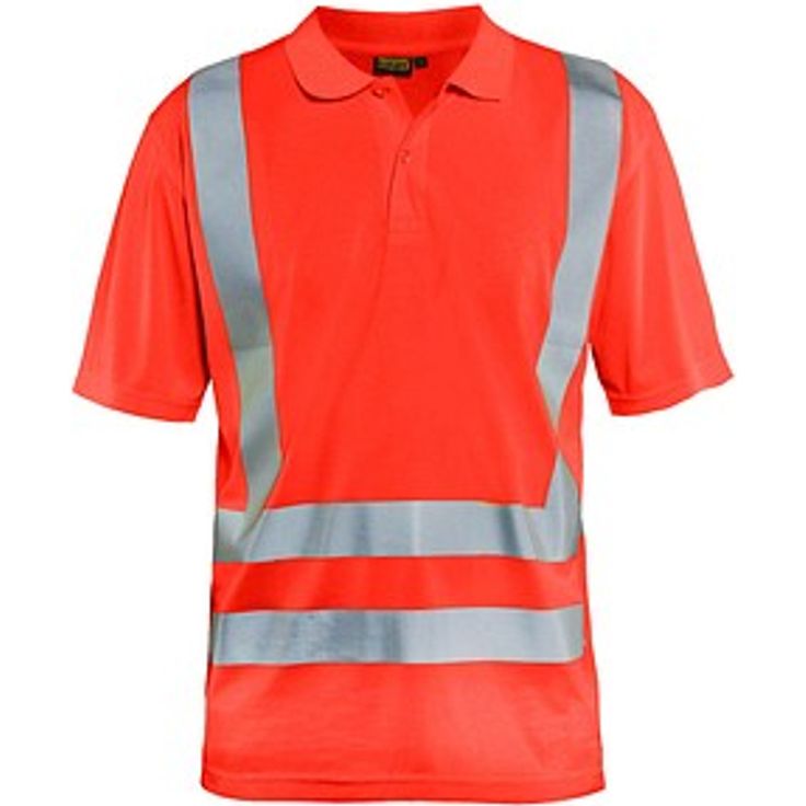 BLAKLÄDER® unisex Warnschutz Shirt 3391, hellrot, Größe L, EN ISO 20471 Kl. 2, UV-Schutz, kurzarm – Bild 1