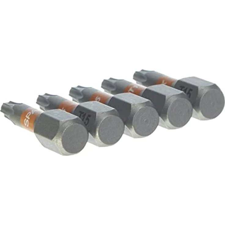 SPAX T-STAR plus Sechsrund-Bit T 15, 25 mm, 5 Stück, orange – Bild 2