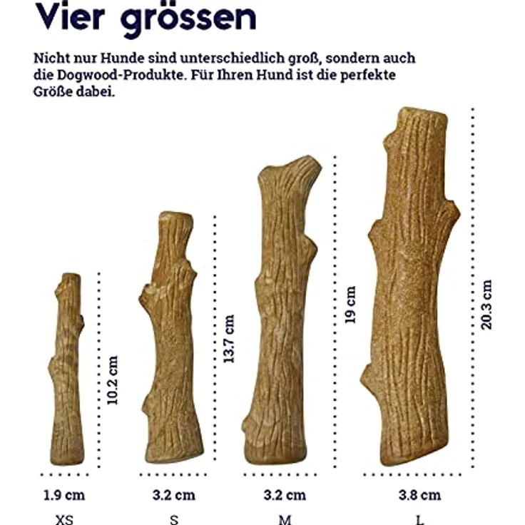 Petstages Dogwood Kauartikel für Hunde, langlebiger Kaustock mit natürlichem Holzgeschmack, Groß – Bild 5