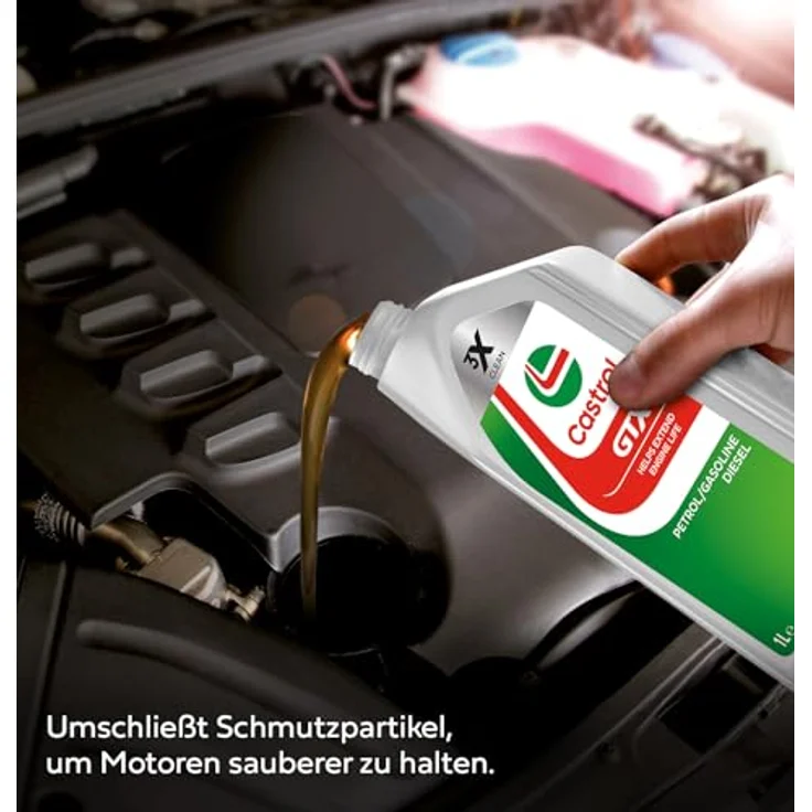 Castrol GTX Ultraclean 10W-40, Mehrbereichsöl mit 50% höherem Schutz vor Schlammbildung, 1 l – Bild 4
