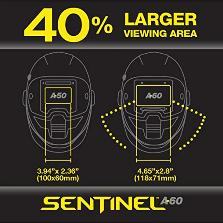 Esab Sentinel A60, Selbstverdunkelnde Schweißhelme mit ADF-Technologie und optischer Klasse 1/1/1/1, leicht und komfortabel – Bild 9