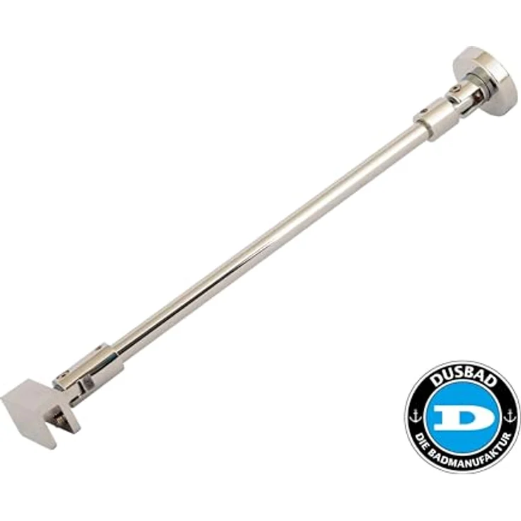 Dusbad Vital 2, Duschkabine mit Pendeltür und Festteil, 4tlg, 200 cm Höhe, 6 mm ESG Glas, Nano-Beschichtung, chromfarbige Optik, eckige Montage – Bild 4