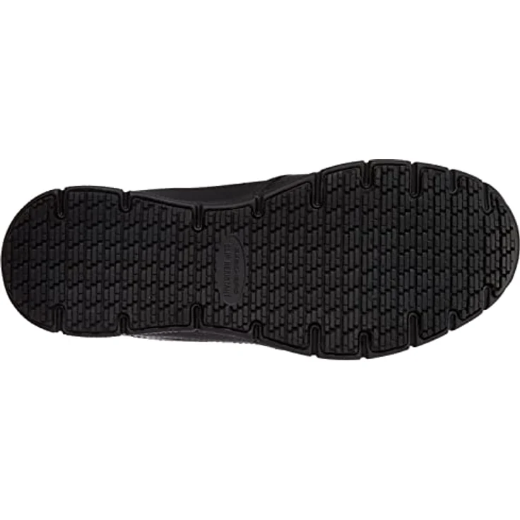 Skechers NAMPA-GROTON Berufsschuh Slipper für Gastronomie, Pflege, Krankenhaus mit Strecheinsätzen, schwarz – Bild 4
