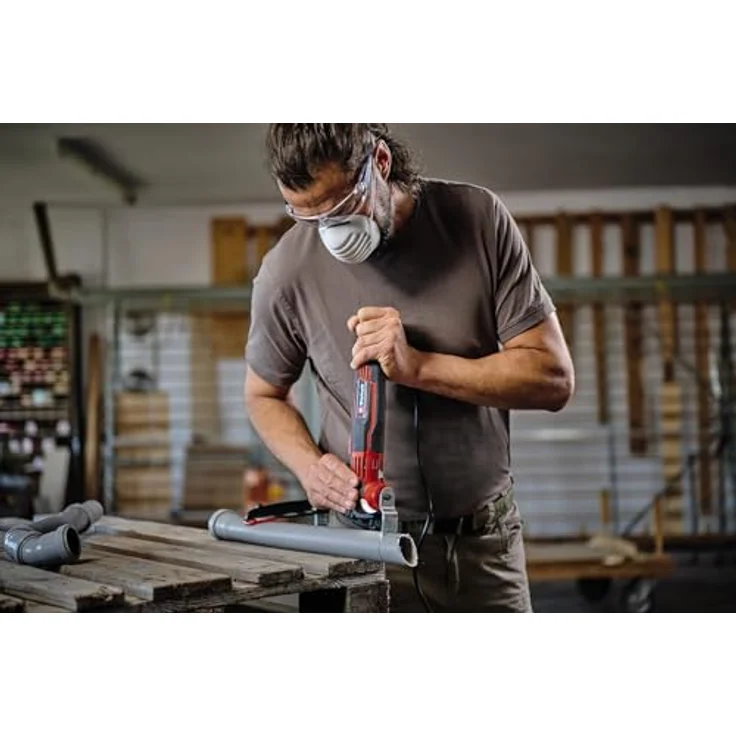 Einhell Akku-Multifunktionswerkzeug TE-MG 350 EQ, Set - kraftvolles Multifunktionswerkzeug für Holz, Metall und Fliesen, 350 Watt Motor, LED-Licht, Staubabsaugvorrichtung, ergonomisches Design – Bild 6