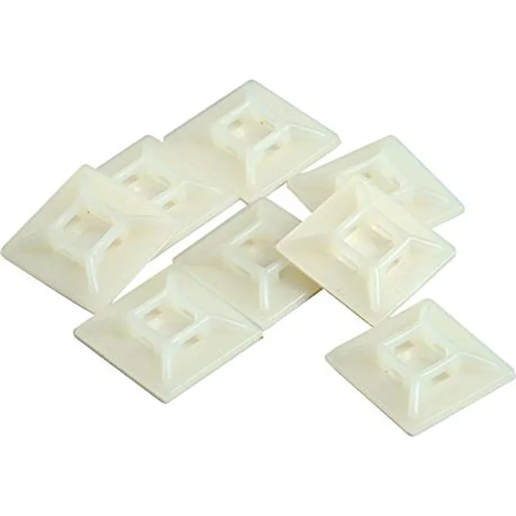 Kopp 328602094 Befestigungssockel für Kabelbinder, 25 Stück ca. 30 mm x 30 mm, bis 5.5 mm
